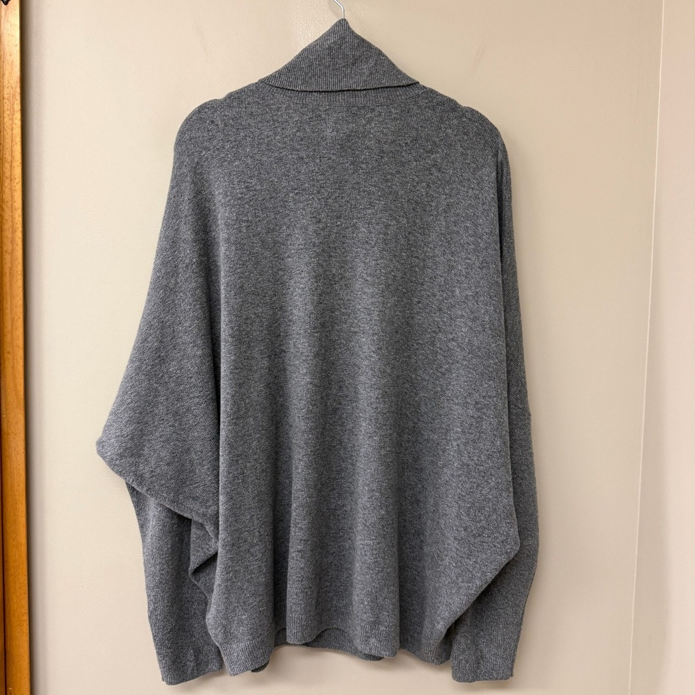 Gap Women Maternity CashSoft Turtleneck Dolman Sweater Cotton Size Small Gray - Picture 5 of 9